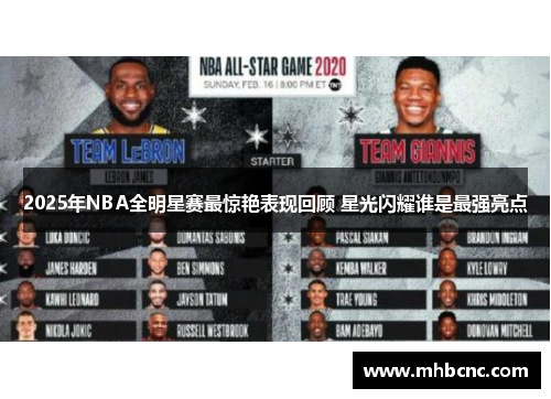 2025年NBA全明星赛最惊艳表现回顾 星光闪耀谁是最强亮点